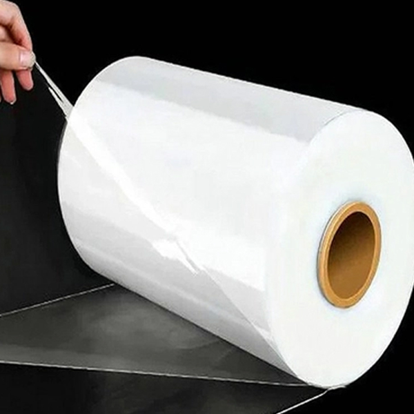 POF Material Custom Centerfold Polyolefin Shrink Fim Plastic Packaging Rolls For Drinks